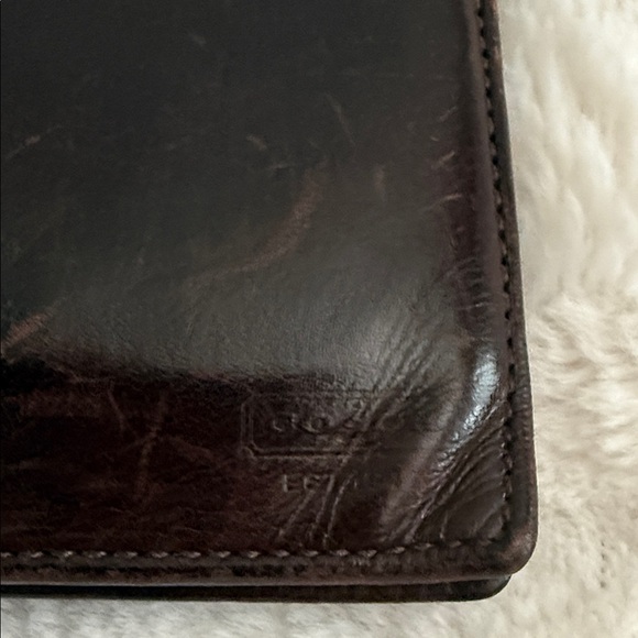 Coach Dark Brown Leather Wallet - Picture 2 of 5